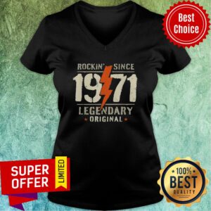 Alternative view of Lightning Rocking Since 1971 50th Birthday Legendary Original Shirt