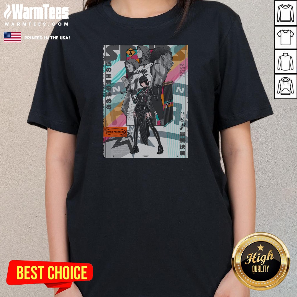 Premium Victor Wembanyama San Antonio Spurs NBA Western Conference Finals Anime Shirt - Image 3