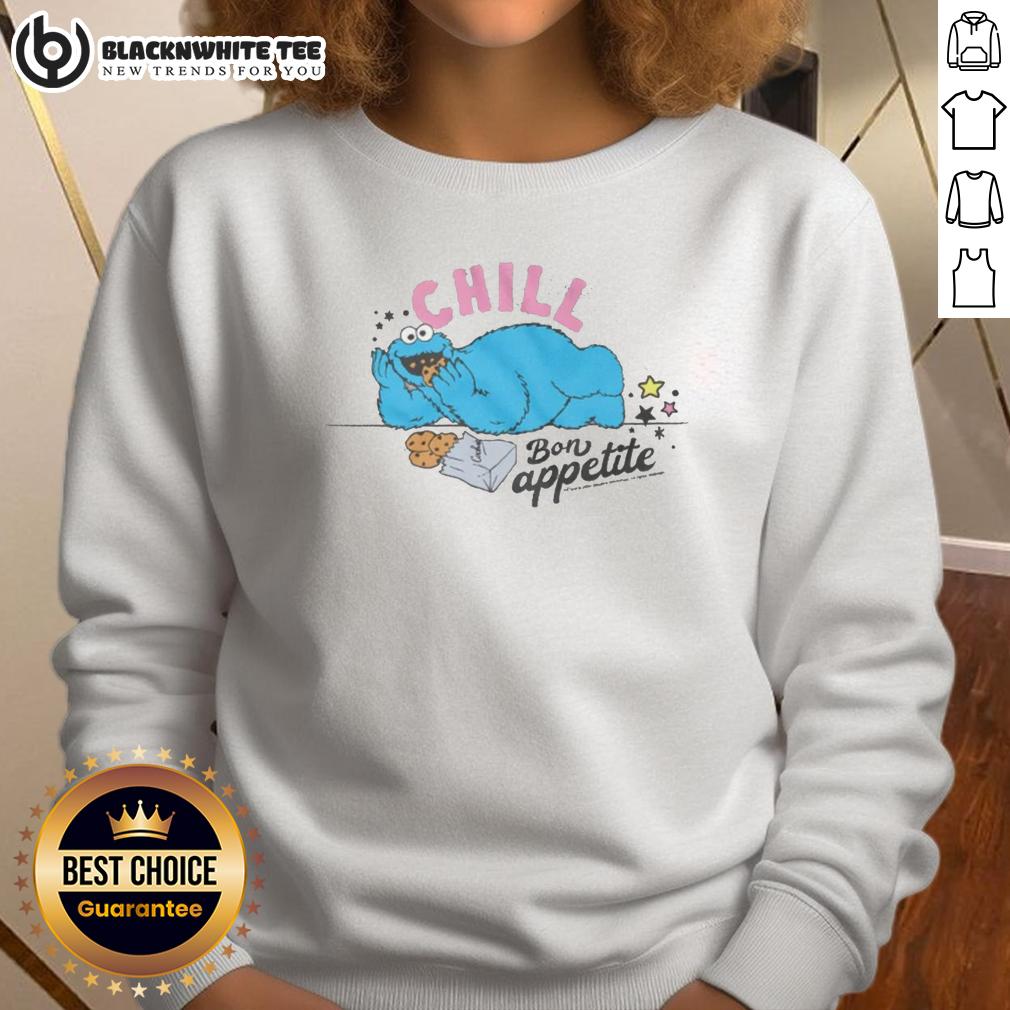 Awesome Sesame Street Cookie Monster Chill Bon Appetite T-Shirt - Image 5