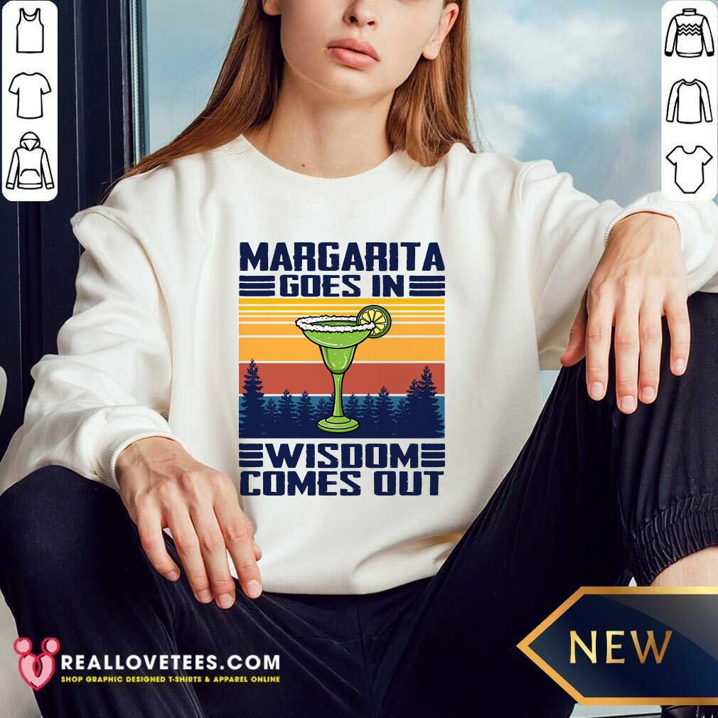 Margarita Goes In Wisdom Vintage Shirt - Image 5