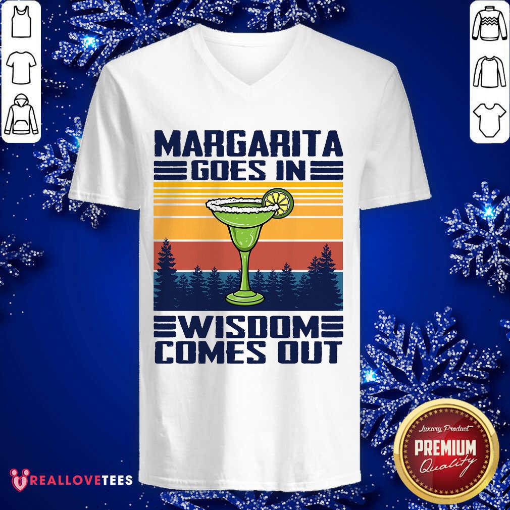 Margarita Goes In Wisdom Vintage Shirt - Image 3