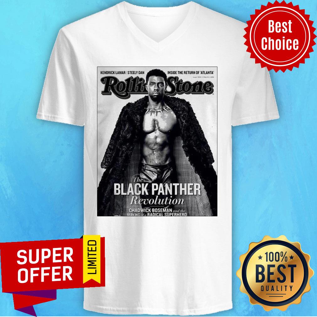 Top The Black Panther Revolution Rolling Stone Superhero Shirt - Image 3