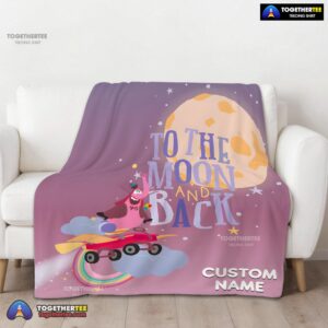 Alternative view of Official Disney Inside Out Bing Bong To The Moon And Back Blanket Fleece Customized Blanket