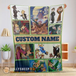 Pretty Cute Hot Disney Cartoon Personalized Great Mouse Blanket Fleece Customized Blanket