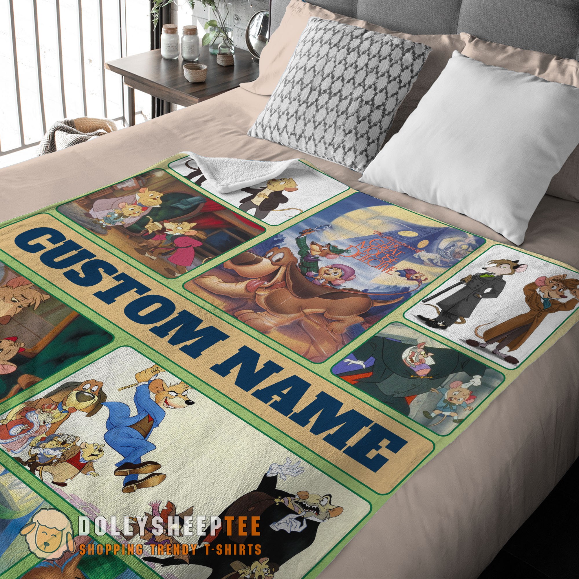 Pretty Cute Hot Disney Cartoon Personalized Great Mouse Blanket Fleece Customized Blanket - Image 3