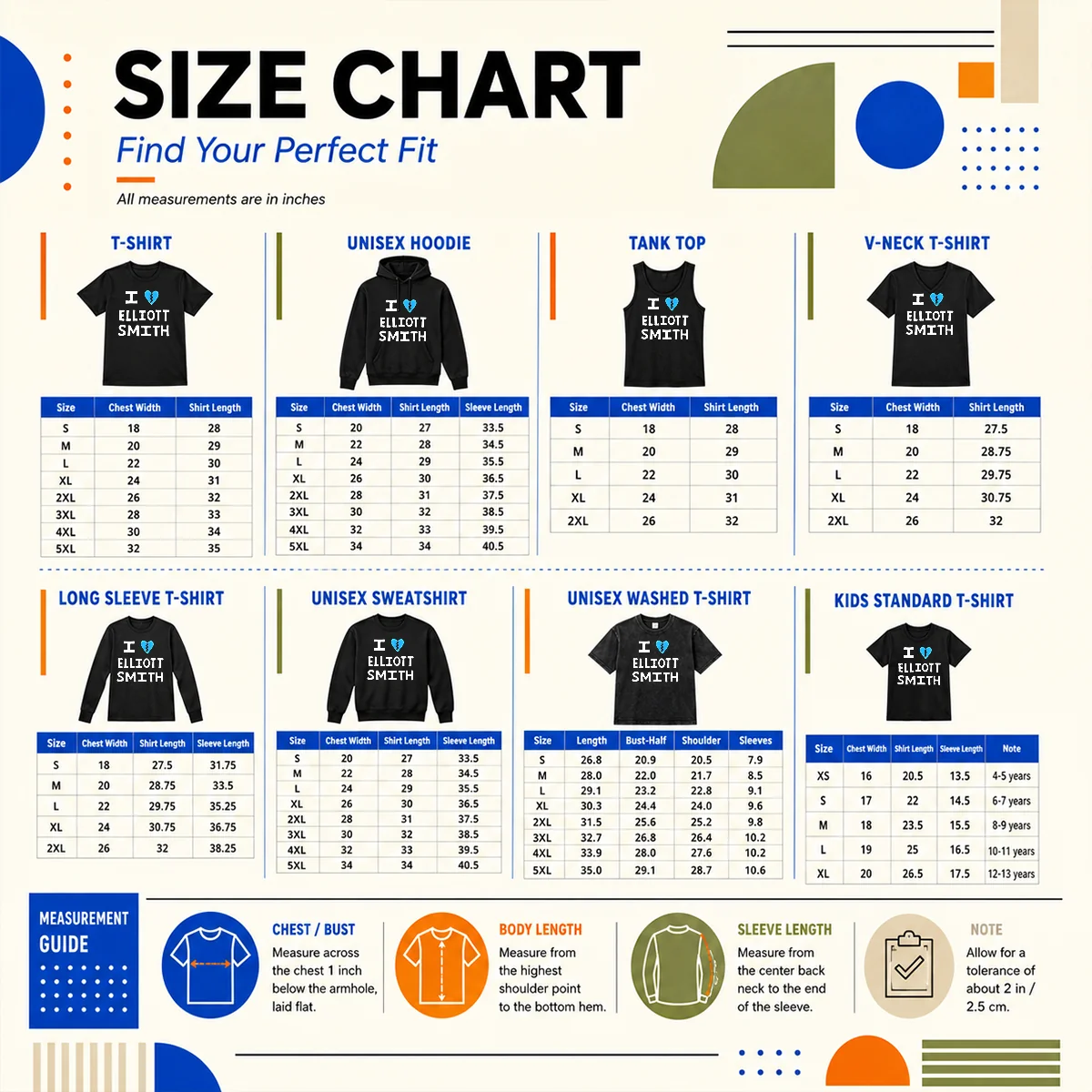 Funny I Heart Elliott Smith Indie Rock Singer Songwriter Shirt - Image 4