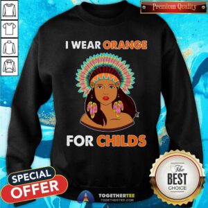 Alternative view of I Wear Orange For Childs Indigenous Girl Shirt