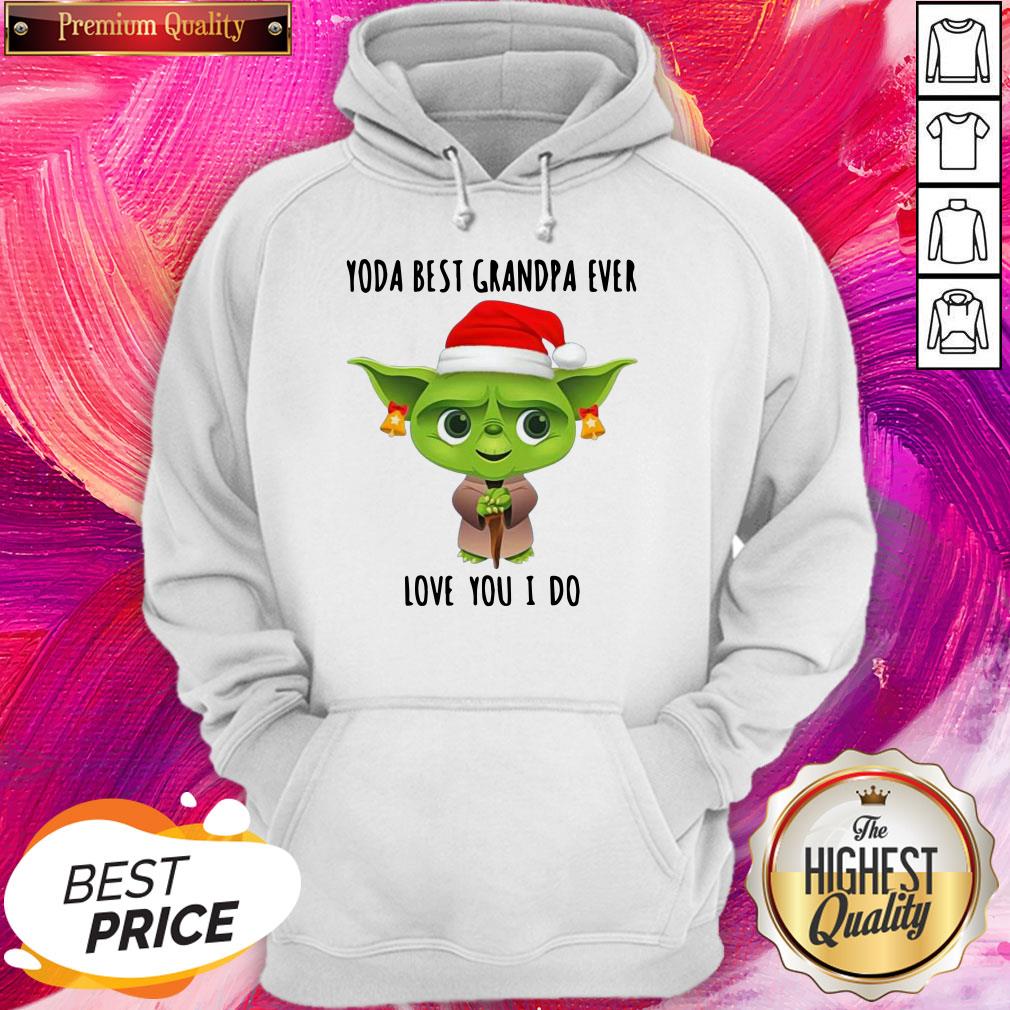 Pro Christmas Santa Baby Yoda Best Grandpa Ever Love You I Do Shirt - Image 5