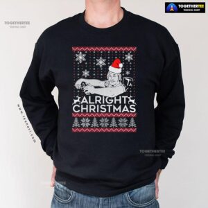 Alternative view of Alright Christmas Ugly Christmas Sweatshirt