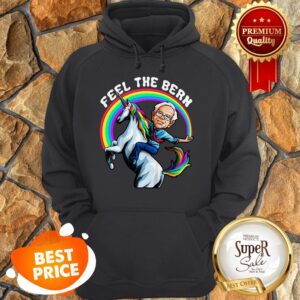 Alternative view of Nice Feel The Bernie Sanders Riding Unicorn Magical Rainbow Shirt