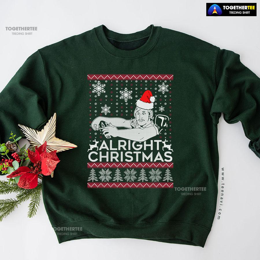 Alright Christmas Ugly Christmas Sweatshirt - Image 4