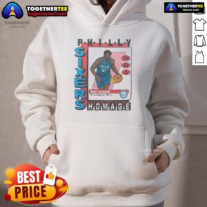 Alternative view of Awesome Philadelphia 76ers Trading Card Joel Embiid T-Shirt