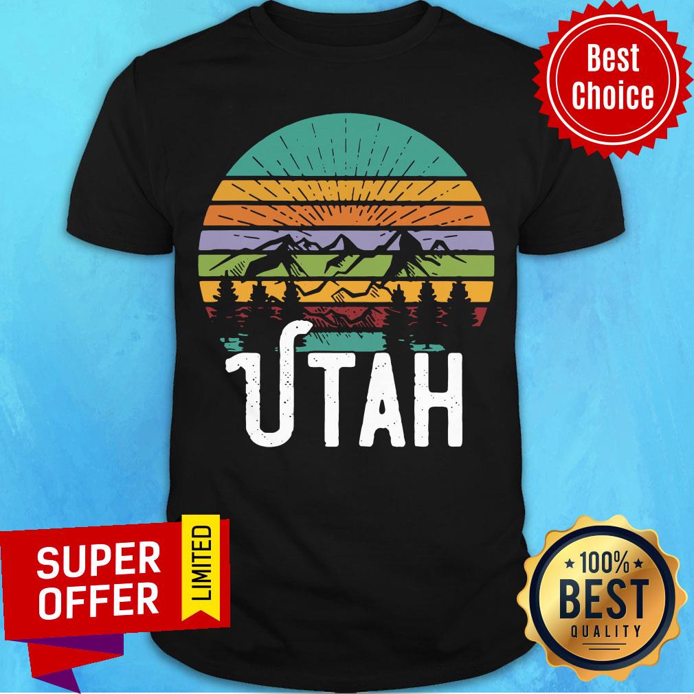 Awesome Utah With Mountains At Sunset Vintage Shirt