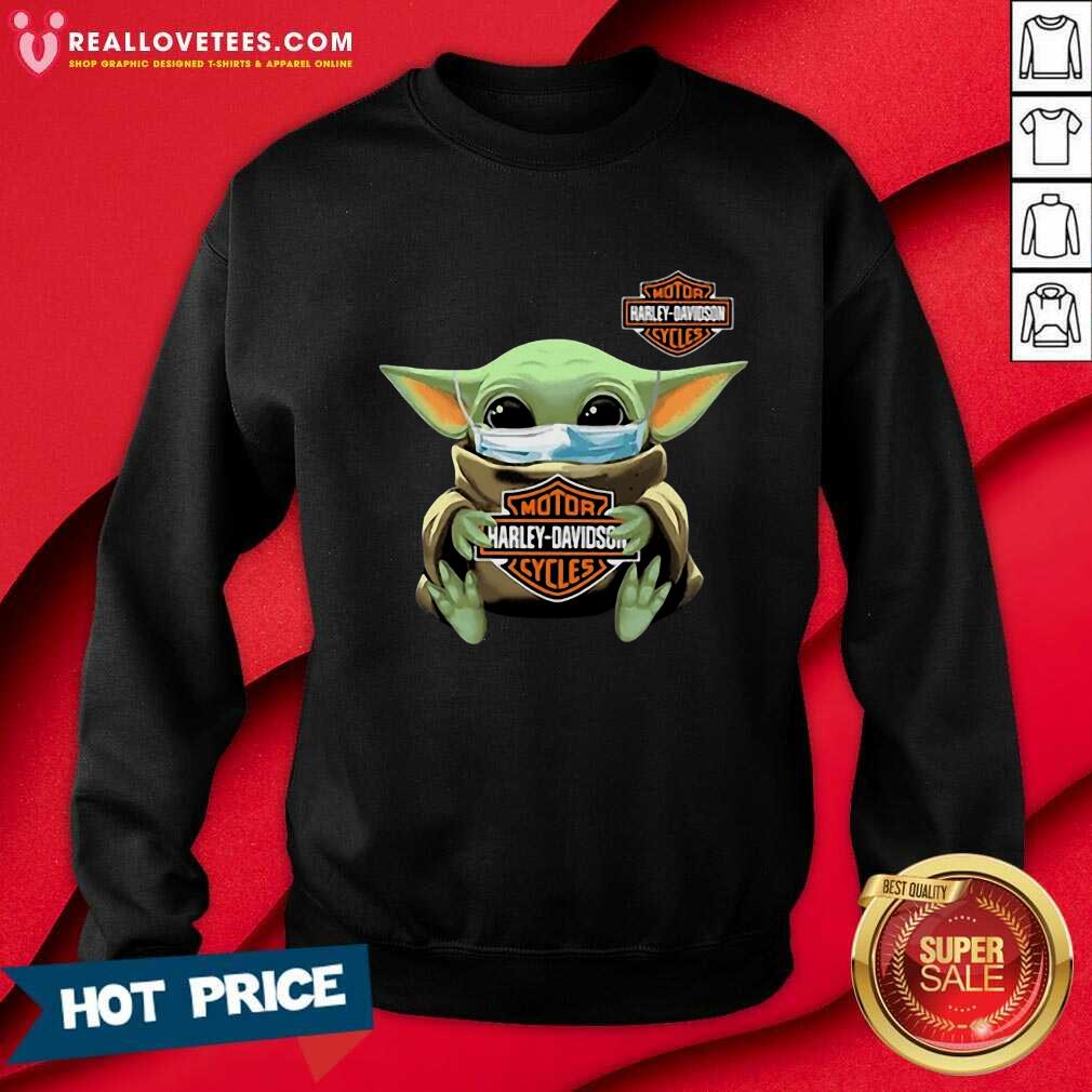 Happy Baby Yoda Mask Motor Harley Cycles Coronavirus Shirt - Image 4