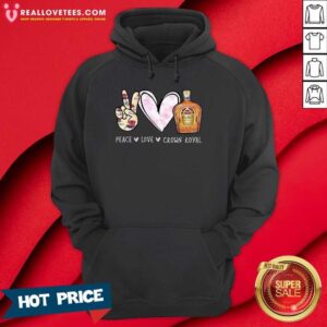 Alternative view of Perfect Peace Love Crown Royal Drinking Wine Shirt