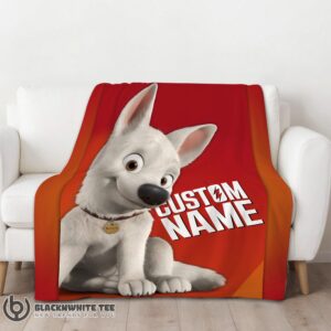 Alternative view of Hot Cute Top Disney Cartoon Bolt Blanket Fleece Customized Blanket