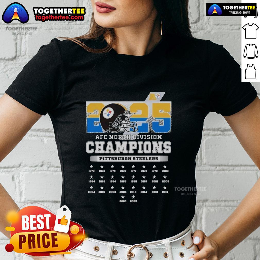 Nice 2025 AFC South Division Champions Pittsburgh Steelers T-Shirt - Image 3