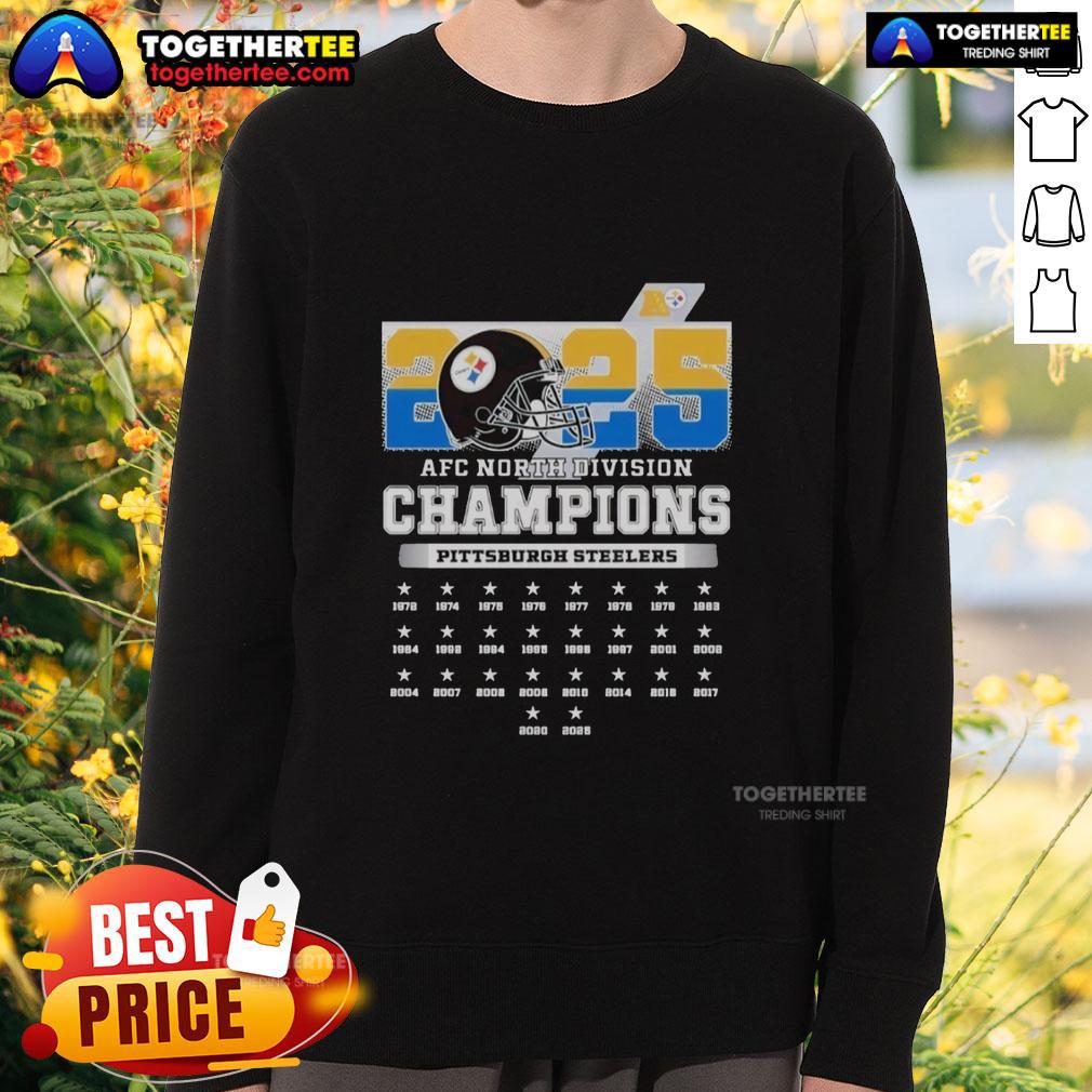 Nice 2025 AFC South Division Champions Pittsburgh Steelers T-Shirt - Image 5