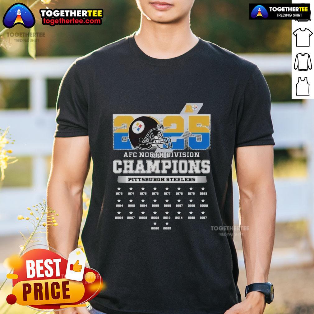 Nice 2025 AFC South Division Champions Pittsburgh Steelers T-Shirt
