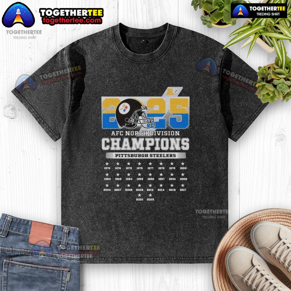 Nice 2025 AFC South Division Champions Pittsburgh Steelers T-Shirt - Image 6