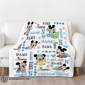 Alternative view of Pretty Happy Disney Baby Mickey's Dreamland Blanket Fleece Customized Blanket