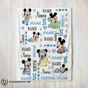 Pretty Happy Disney Baby Mickey's Dreamland Blanket Fleece Customized Blanket