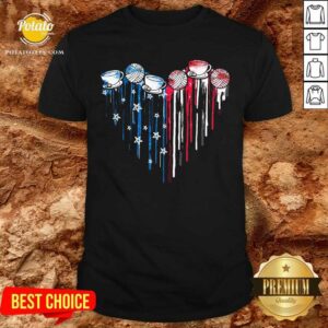 Glass And Baseball Heat 4th Of July Shirt