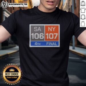 Official New York Knicks Comeback San Antonio Spurs 107 NY 106 Shirt