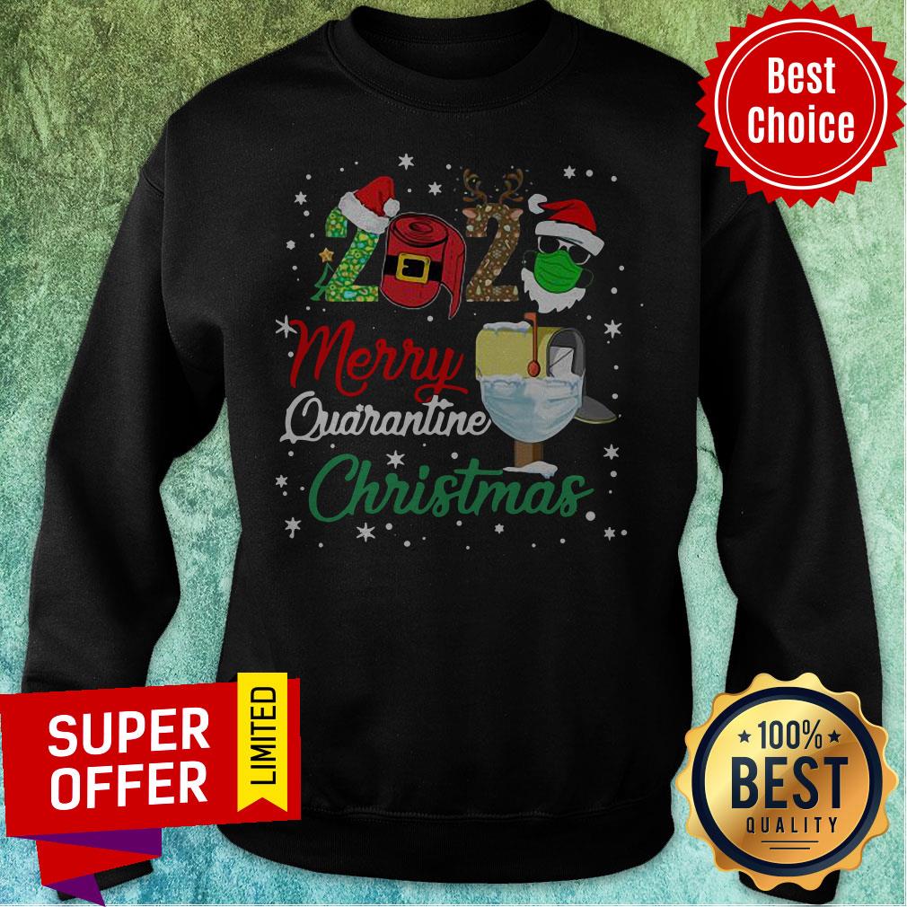 Top 2020 Merry Quarantine Christmas Shirt - Image 5