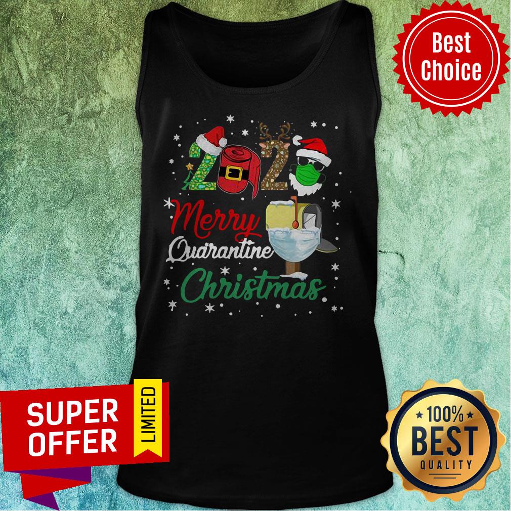 Top 2020 Merry Quarantine Christmas Shirt - Image 4