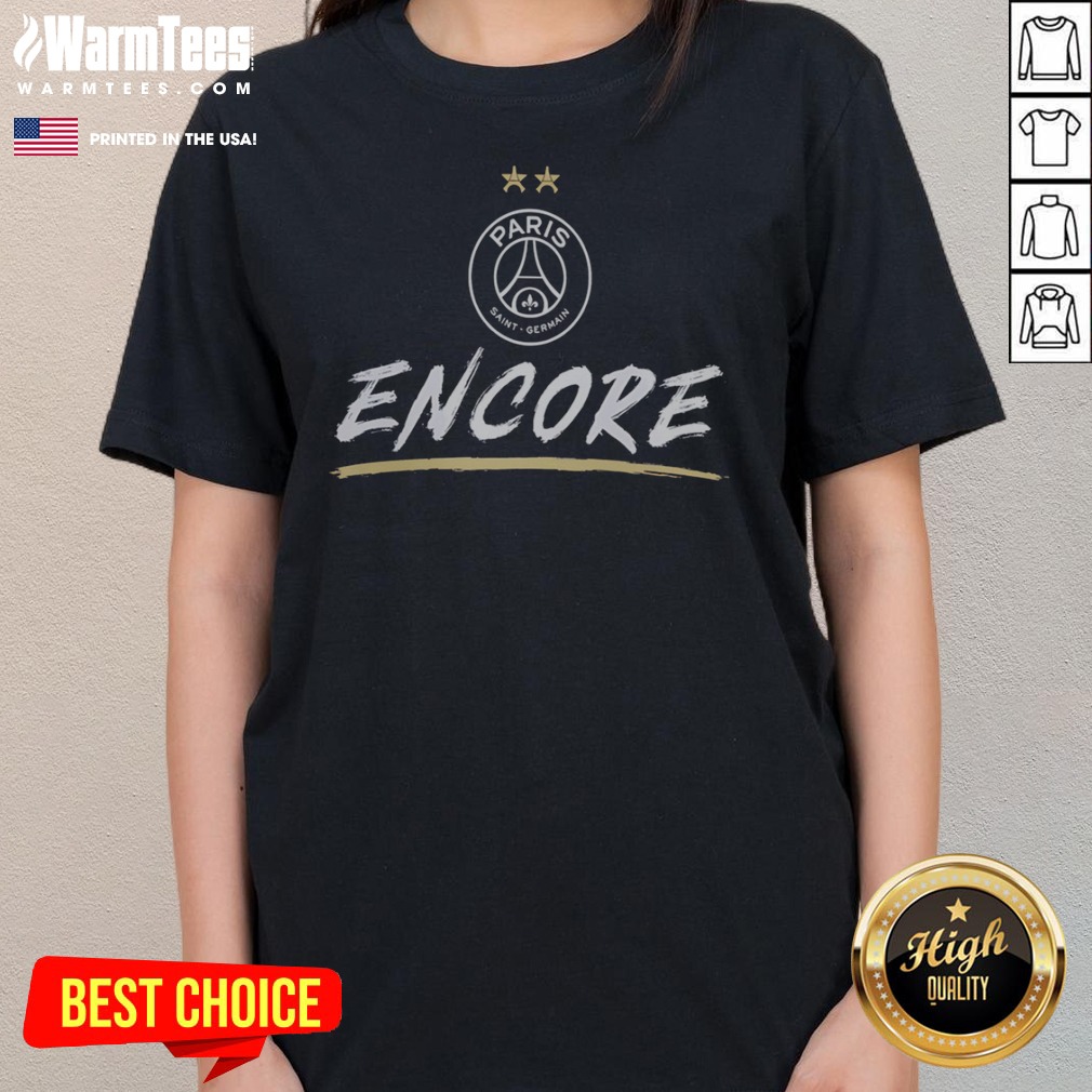 Awesome Paris Saint Germain French PSG Encore Eiffel Tower Fleur De Lis France Shirt - Image 3