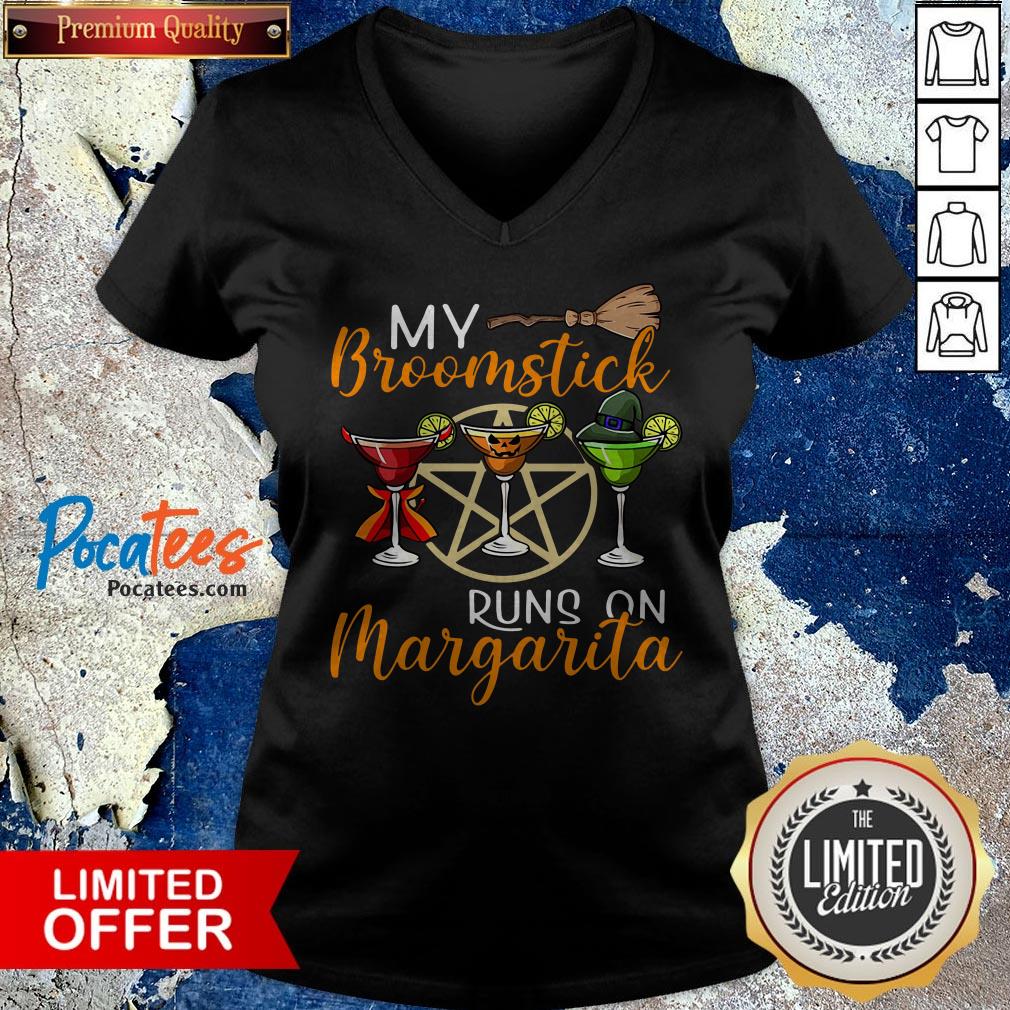 Wines My Broomstick Runs On Margarita Supernatural Halloween Shirt - Image 2