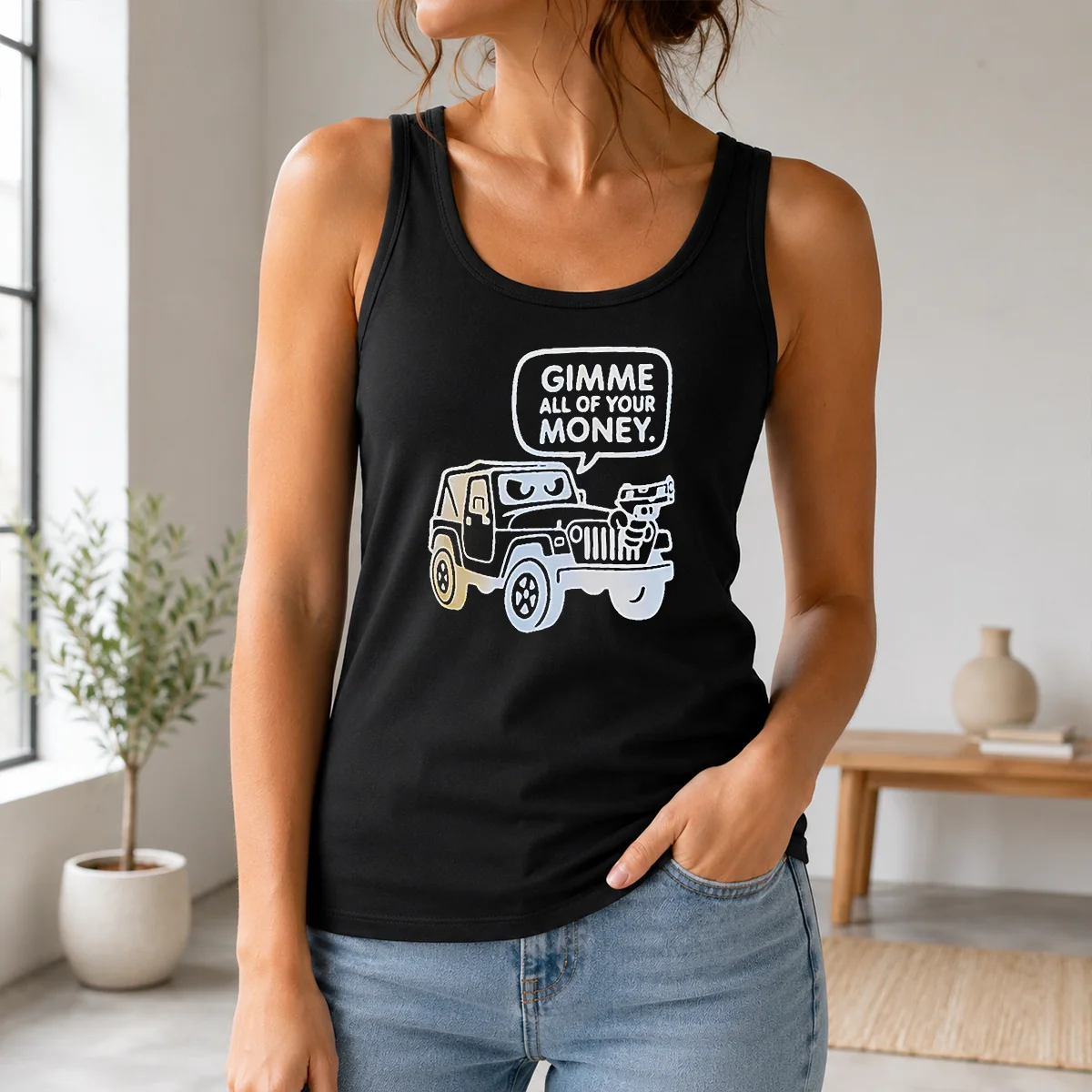 Happy Good Gimme All Of Your Money Shirt - Image 3