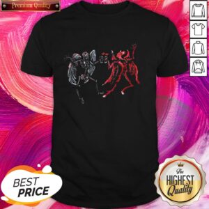 An Angel And A Devil Celebrate Dia De Muertos Putting Differences Aside Shirt