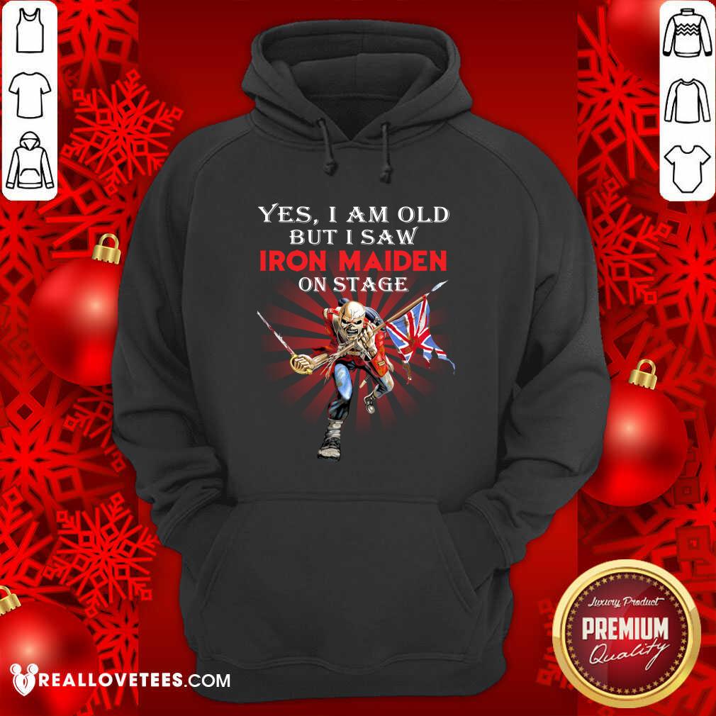 Pro l Yes I Am Old But I Saw Iron Maiden On Stage Skeleton Shirt - Image 4