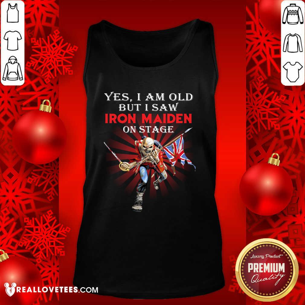 Pro l Yes I Am Old But I Saw Iron Maiden On Stage Skeleton Shirt - Image 2