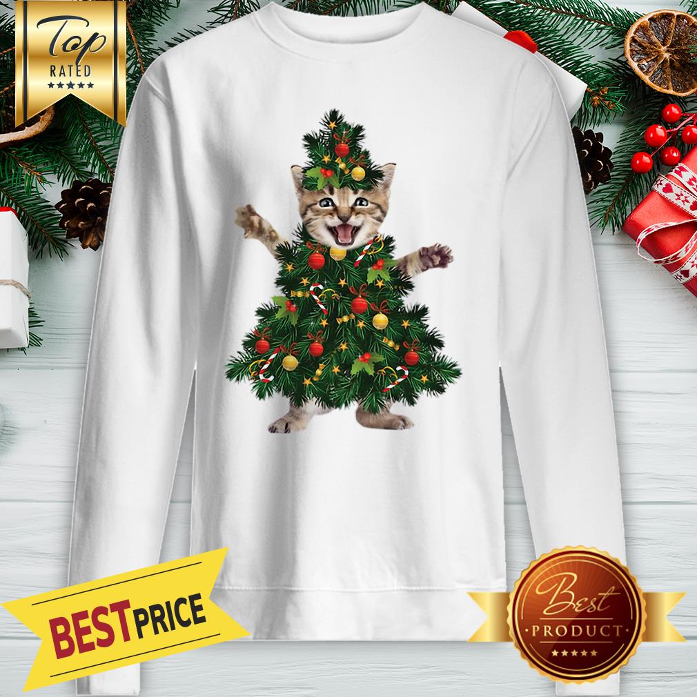 Official Cat Pine Christmas Tree Shirt - Image 2