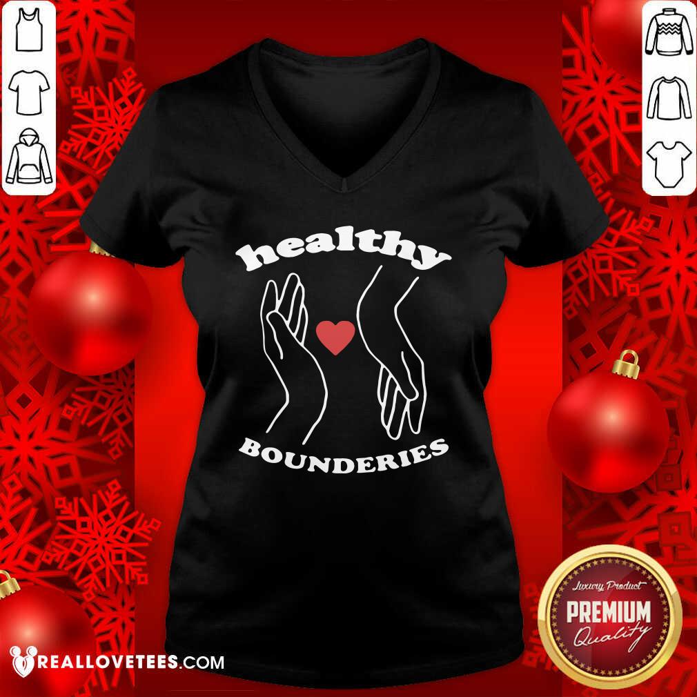 Good Healthy Boundaries Hand Heart Shirt - Image 5