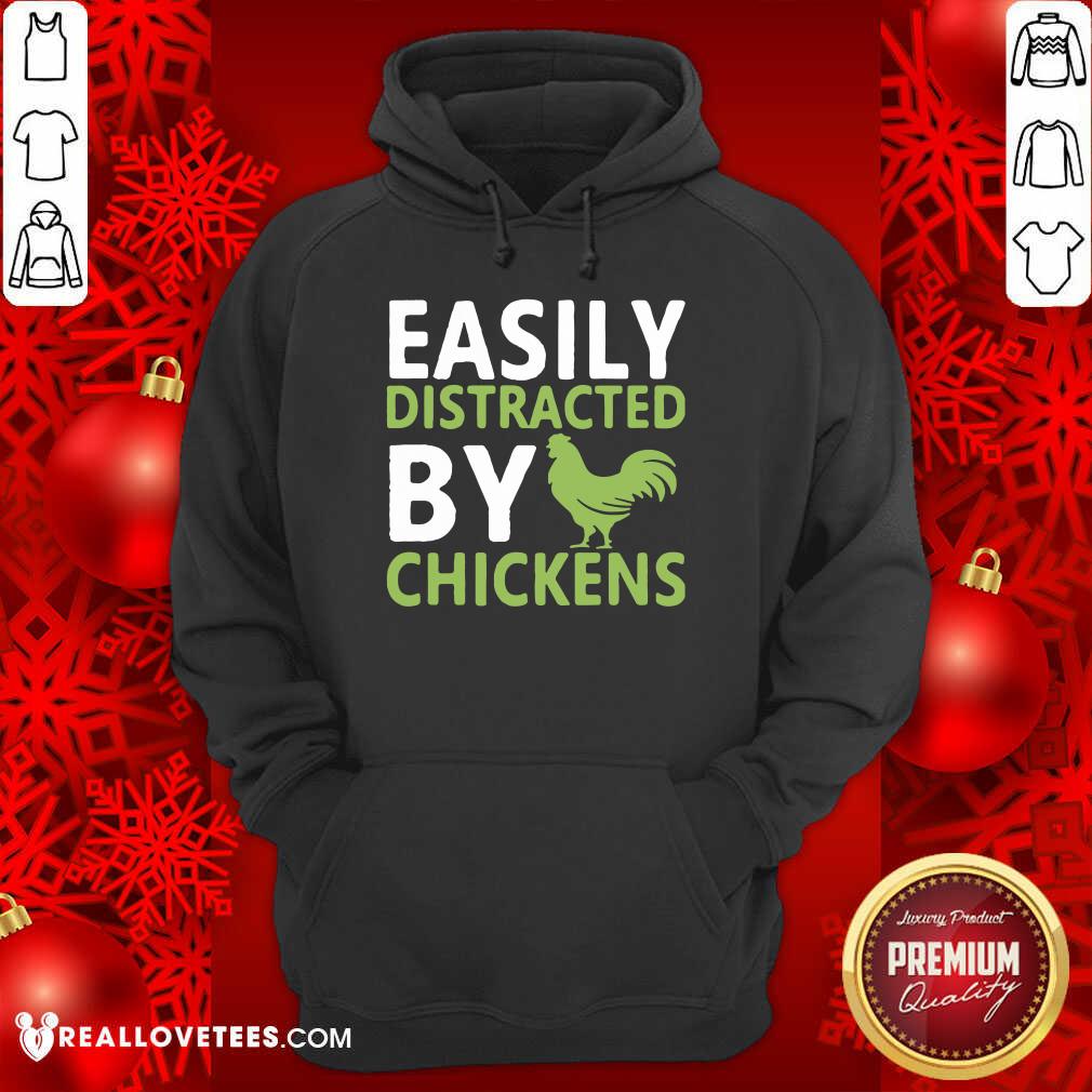 Grateful Easily Distracted By Chickens Shirt - Image 4