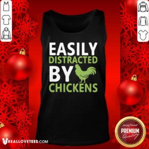 Alternative view of Grateful Easily Distracted By Chickens Shirt