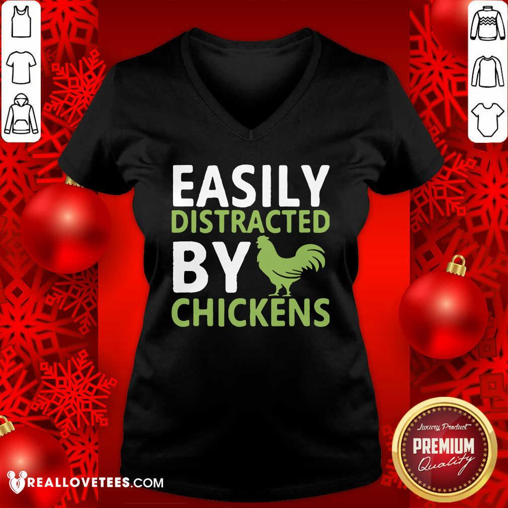 Grateful Easily Distracted By Chickens Shirt - Image 5