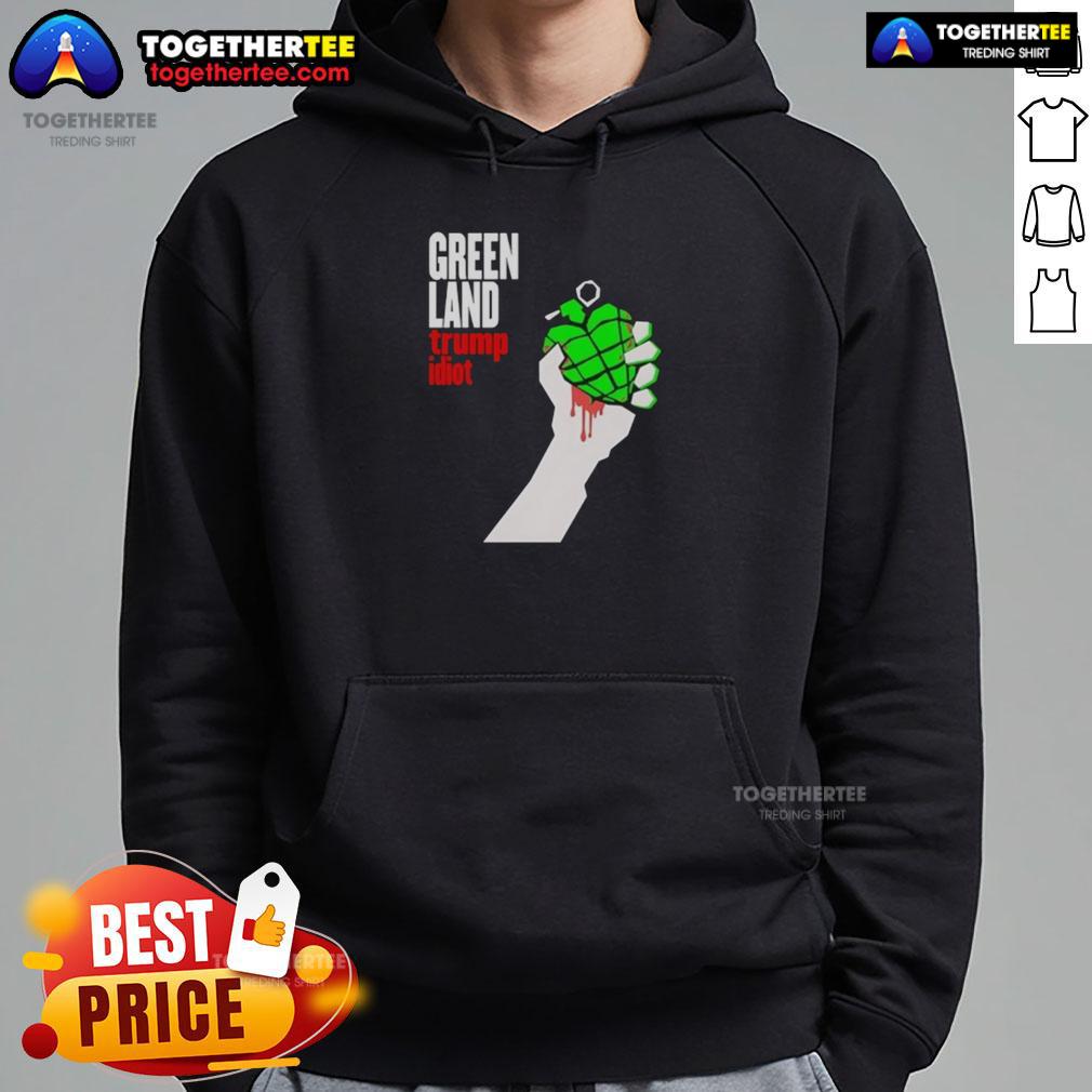 Original Greenland Green Day Parody Trump Idiot T-Shirt - Image 2