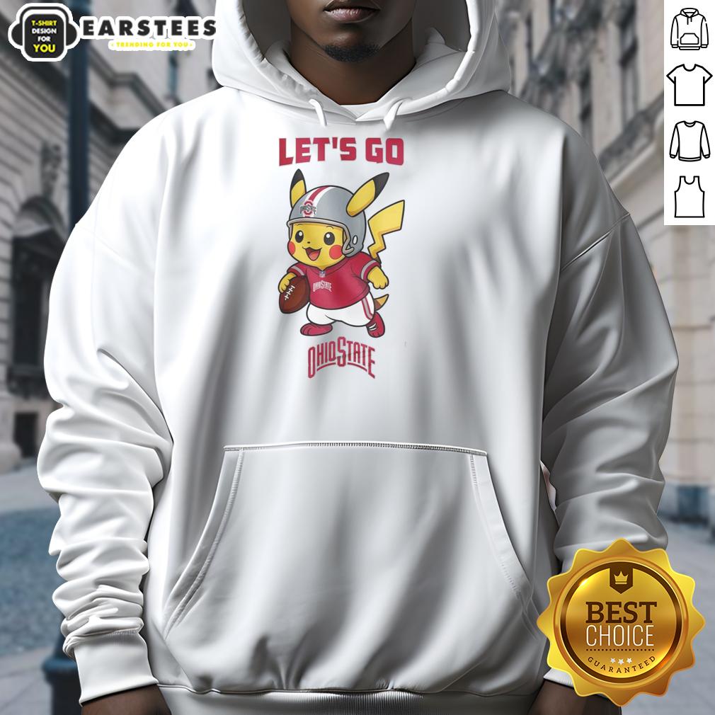 Premium Ohio State Buckeyes X Pikachu Let's Go T-Shirt - Image 2
