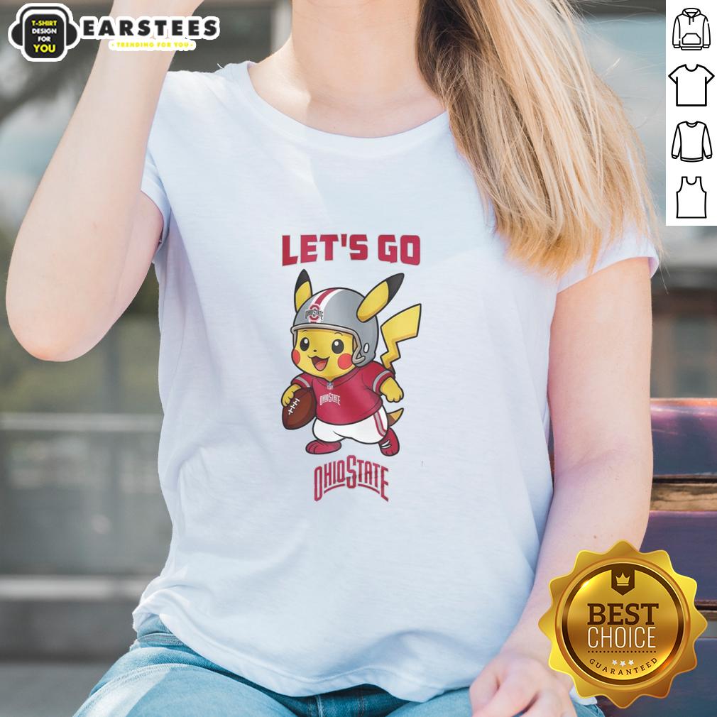 Premium Ohio State Buckeyes X Pikachu Let's Go T-Shirt - Image 3