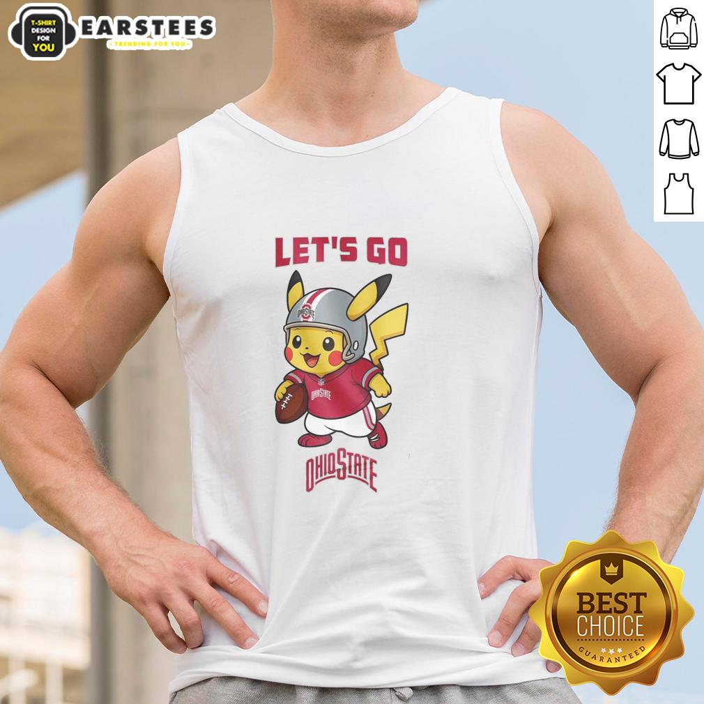 Premium Ohio State Buckeyes X Pikachu Let's Go T-Shirt - Image 4