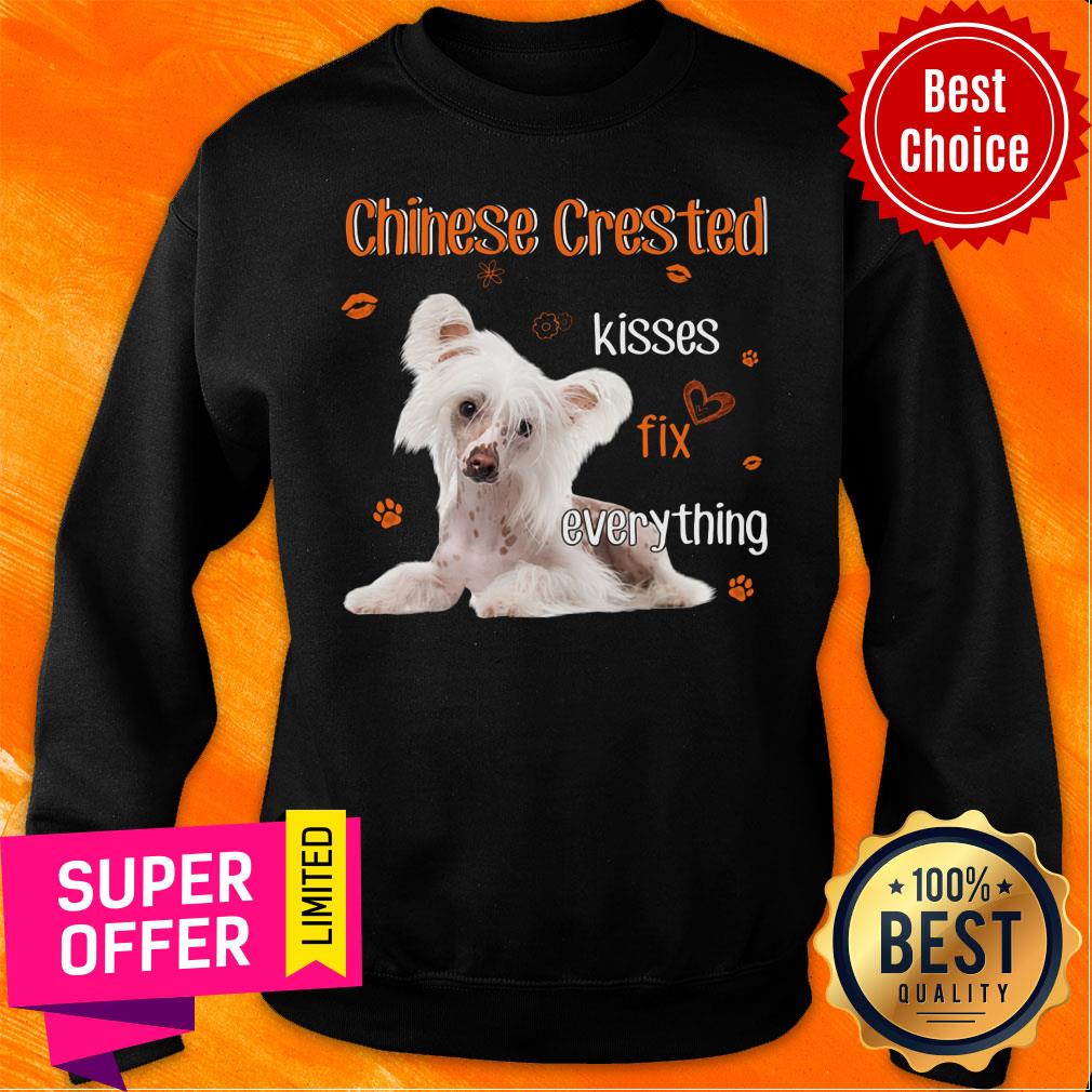 Dog Chinese Crested Kisses Fix Everything Shirt - Image 4