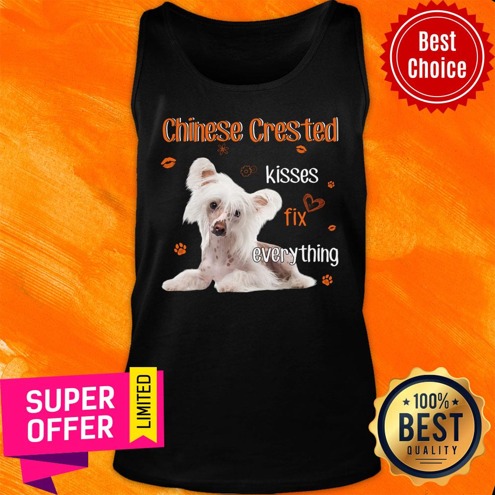 Dog Chinese Crested Kisses Fix Everything Shirt - Image 3