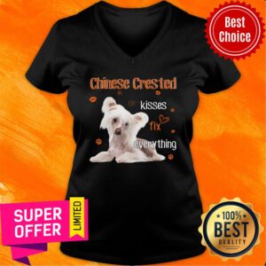 Alternative view of Dog Chinese Crested Kisses Fix Everything Shirt