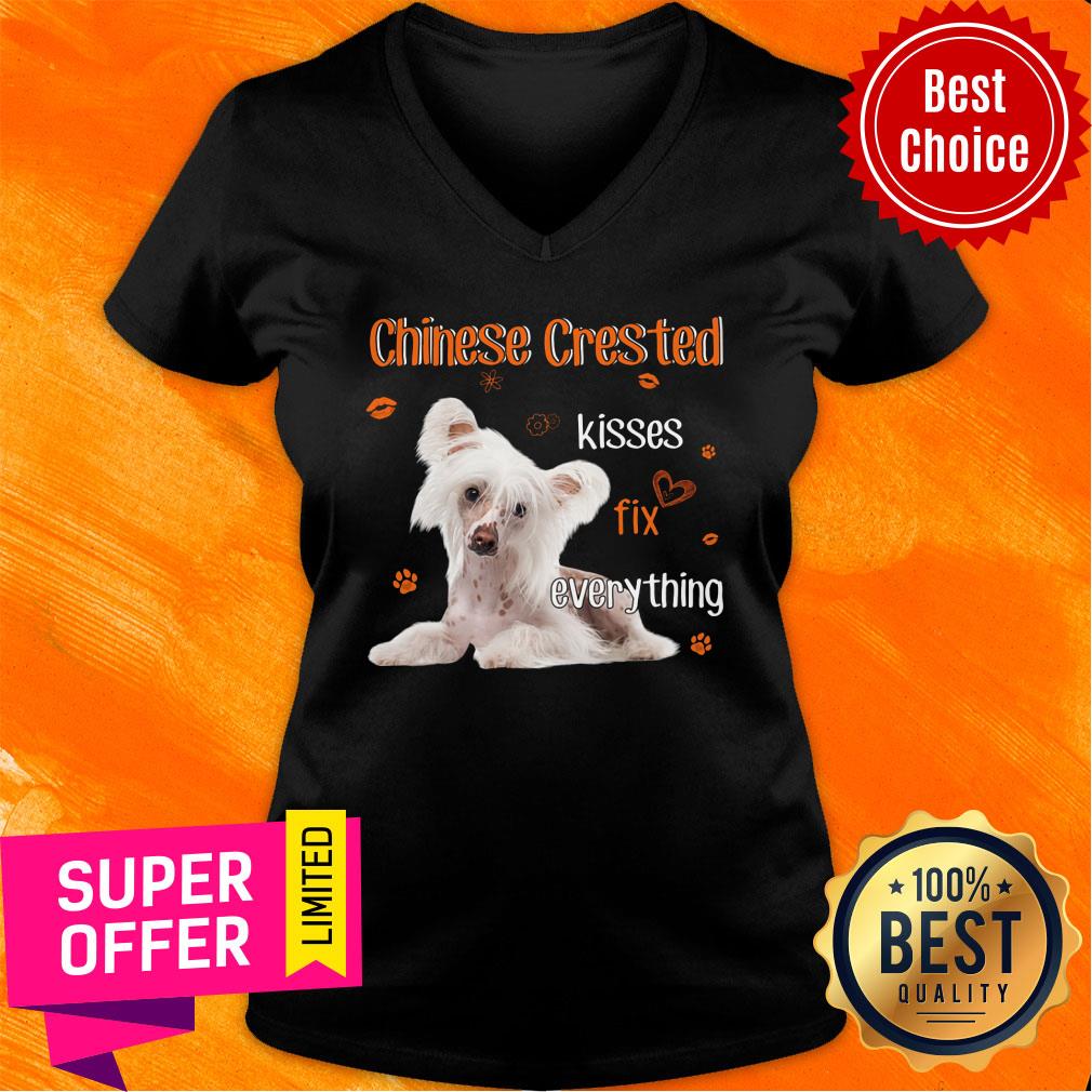 Dog Chinese Crested Kisses Fix Everything Shirt - Image 2