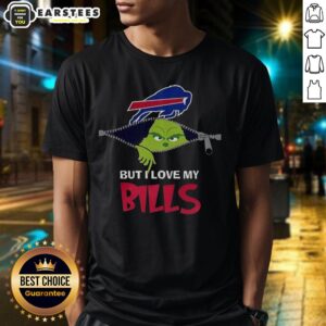 Awesome Grinch Zipper I Hate People But I Love My Buffalo Bills Football Christmas T-Shirt